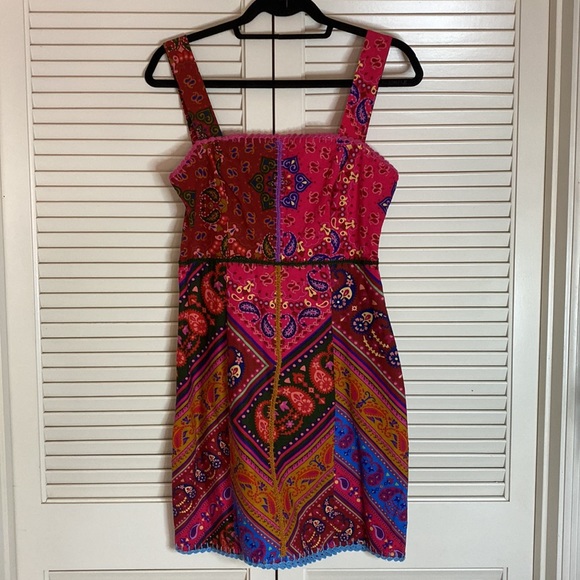 FARM Rio Dresses & Skirts - FARM Rio Colorful Patchwork Bandana Mini Dress